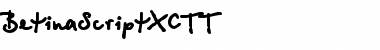 BetinaScriptXCTT Font