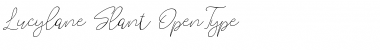Lucylane Free Slant Font
