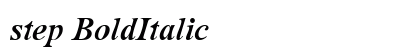 step BoldItalic Preview