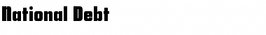 Download National Debt Font Download National Debt Font