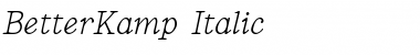 BetterKamp Italic Font