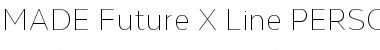 MADE Future X Line Font