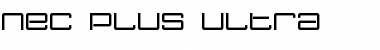 Nec plus ultra Font