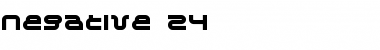 Negative 24 Regular Font