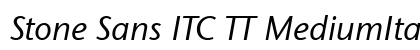 Stone Sans ITC TT MediumItalic preview