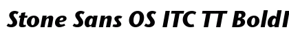 Stone Sans OS ITC TT BoldItalic Preview