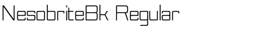 Nesobrite Book Font Nesobrite Book Font