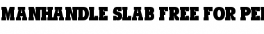 Download Manhandle Slab Font
