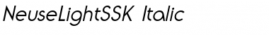 Download NeuseLightSSK Font