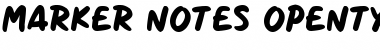 Download Marker Notes Font