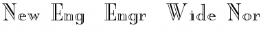 Download New Eng. Engr. Wide Font