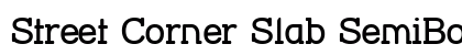 Street Corner Slab SemiBold Regular preview