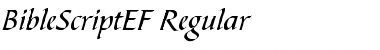 BibleScriptEF Regular Font