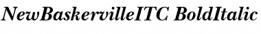 NewBaskervilleITC Bold Italic Font