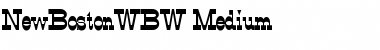 NewBostonWBW Medium Font