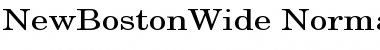 NewBostonWide Normal Font