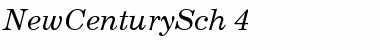 NewCenturySch 4 Regular Font