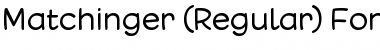 Matchinger Font