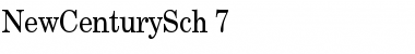 NewCenturySch 7 Regular Font