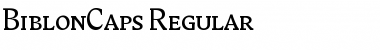 BiblonCaps Regular Font BiblonCaps Regular Font