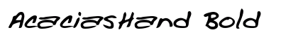 AcaciasHand Bold Preview