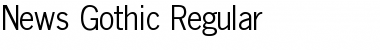 News Gothic Regular Font