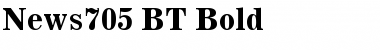 News705 BT Font