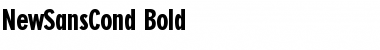 NewSansCond Bold Font