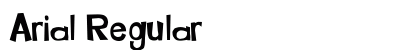 Arial Regular Font Preview