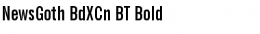 NewsGoth BdXCn BT Font