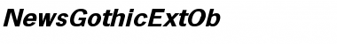 NewsGothicExtOb Regular Font