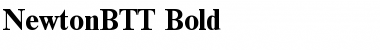 NewtonBTT Bold Font