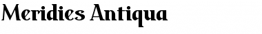 Meridies Antiqua Font