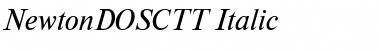 NewtonDOSCTT Italic Font