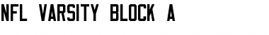 NFL Varsity Block A Regular Font