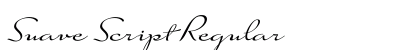 Suave Script Regular preview