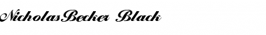 Download NicholasBecker-Black Font Download NicholasBecker-Black Font