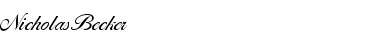 Download NicholasBecker Font