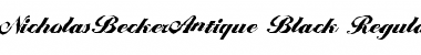 Download NicholasBeckerAntique-Black Font Download NicholasBeckerAntique-Black Font
