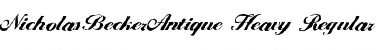 Download NicholasBeckerAntique-Heavy Font Download NicholasBeckerAntique-Heavy Font