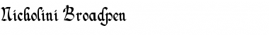 Download Nicholini Broadpen Font Download Nicholini Broadpen Font
