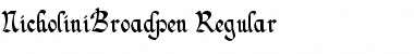 Download NicholiniBroadpen Font Download NicholiniBroadpen Font