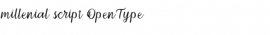 Millenial Script Font