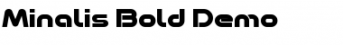 Minalis_Demo Bold Font