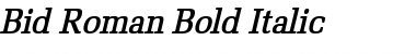 Download Bid Roman Font