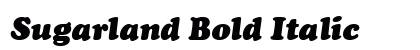 Sugarland Bold Italic preview