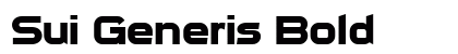 Sui Generis Bold preview