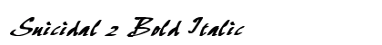 Suicidal 2 Bold Italic preview