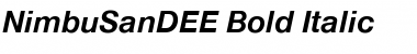 NimbuSanDEE Bold Italic Font