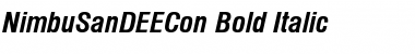 NimbuSanDEECon Bold Italic Font